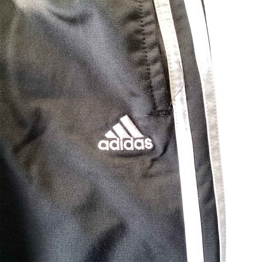 Adidas Black and White Sweatpants with Classic Stripes size:5 - Picture 2 of 4